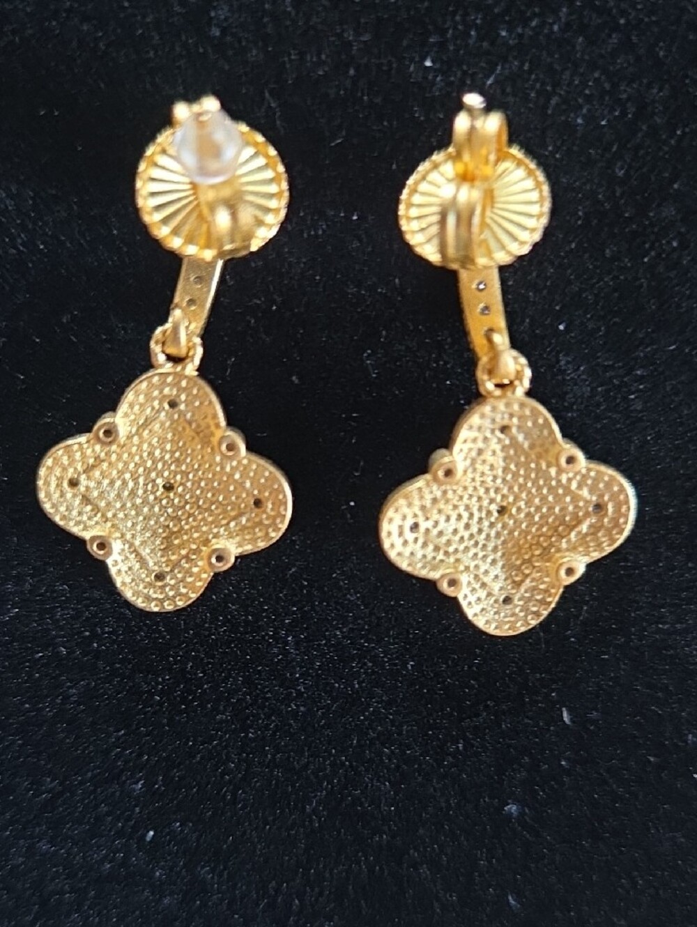 Freida Rothman Clover Drop Earrings - Picture 5 of 10